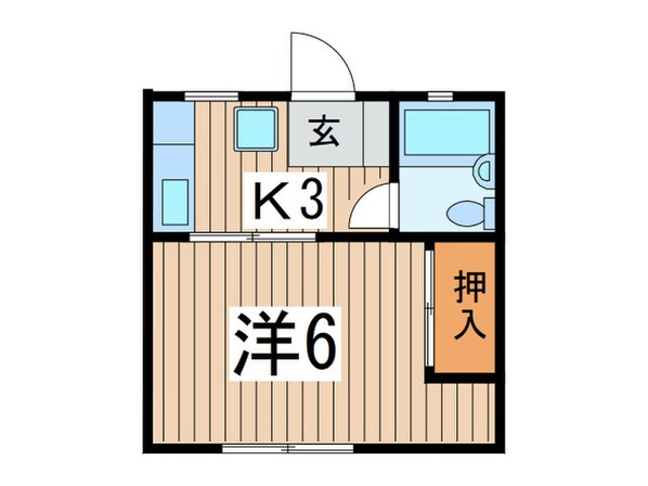 大木アパ－トの物件間取画像